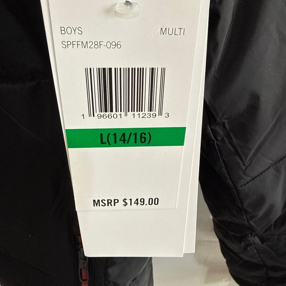 Spyder Kids Black Jacket with Red Accents